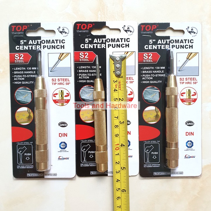 Đục lấy dấu tự động 13cm hãng TOP (Bút lấy dấu tự động 5 icnh), Lấy tâm lỗ, Dung cu lay tam lo