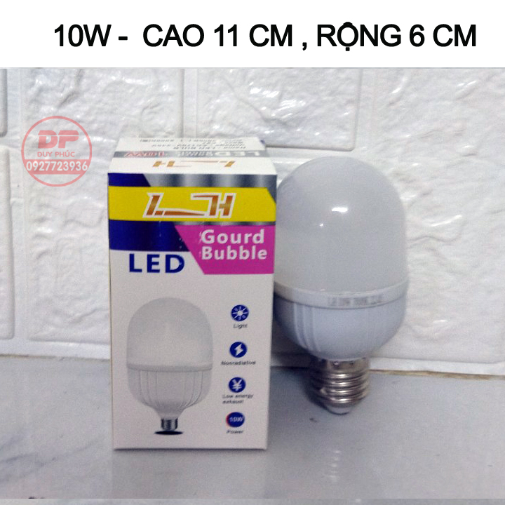 Bóng đèn led trụ LH siêu sáng tiết kiệm điện 10w  - loại tốt - bảo hành 1 năm đổi mới