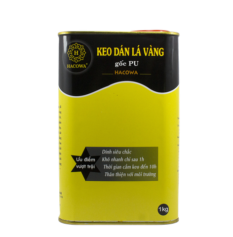 1kg Keo dát vàng gốc PU Hacowa dát vàng trên gỗ, kim loại, nhựa, đá, thủy tinh, gốm sứ