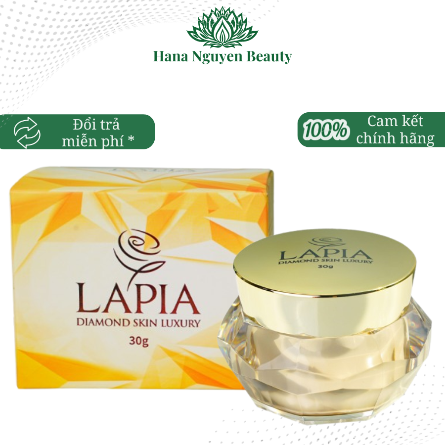Kem dưỡng trắng da mặt kim cương Lapia Thiên Nhiên Việt dưỡng da giảm nám tàn nhang hiệu quả 30 gram