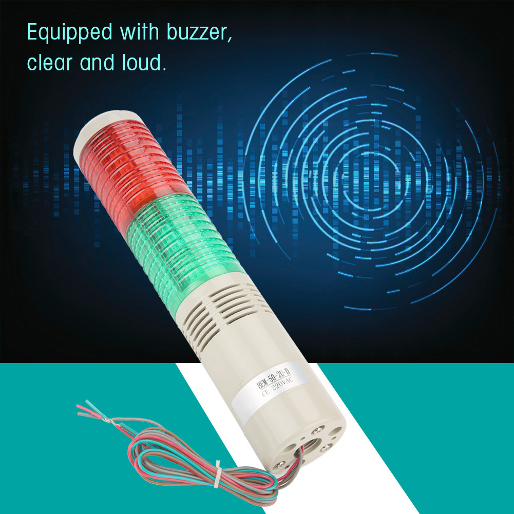 Đèn cảnh báo LED Tuổi thọ cao Độ sáng cao Chắc chắn Độ bền cao Đèn tín hiệu cảnh báo Âm thanh lớn Nhà máy cơ khí công nghiệp cho thiết bị cơ khí