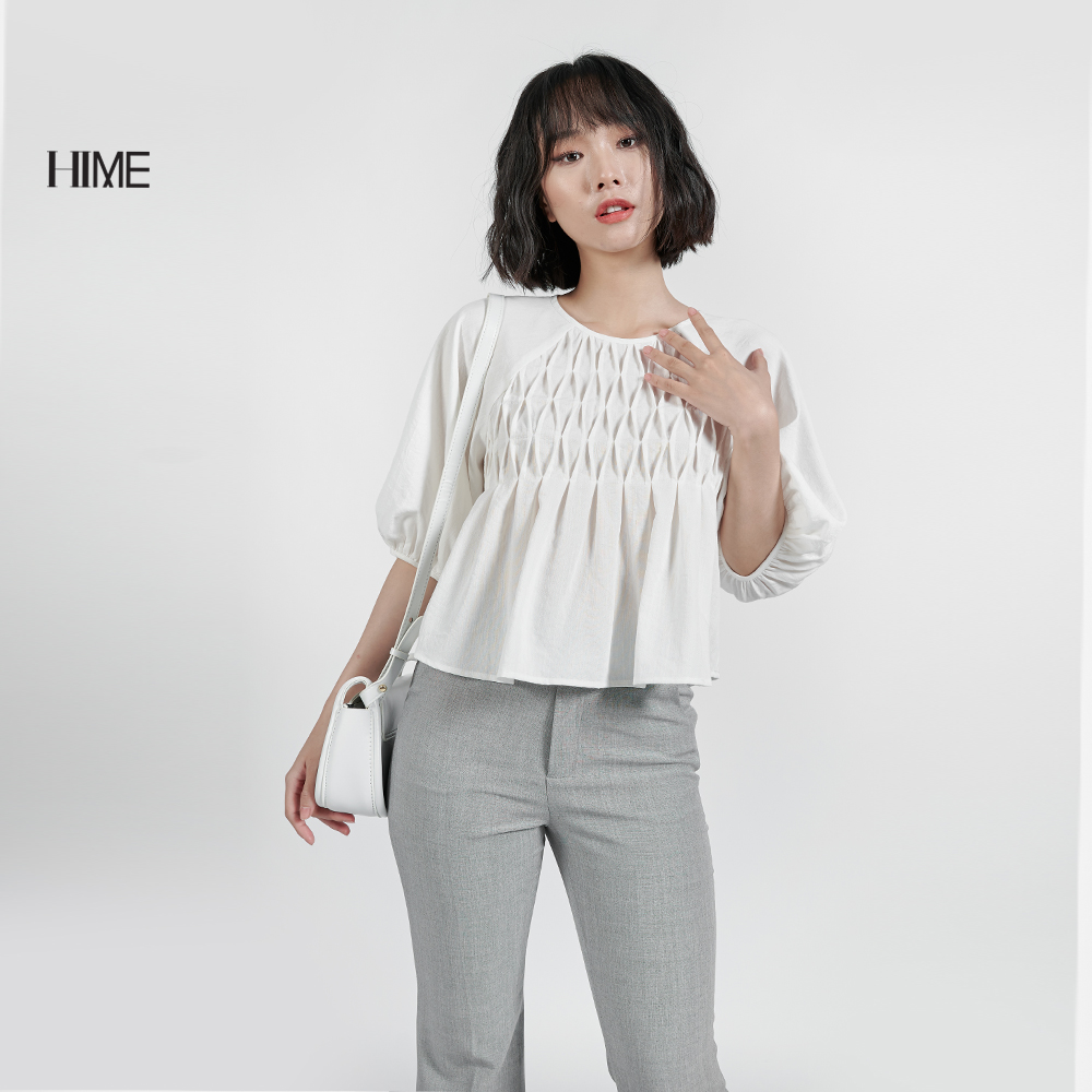 Áo baby doll tay bồng hime h111