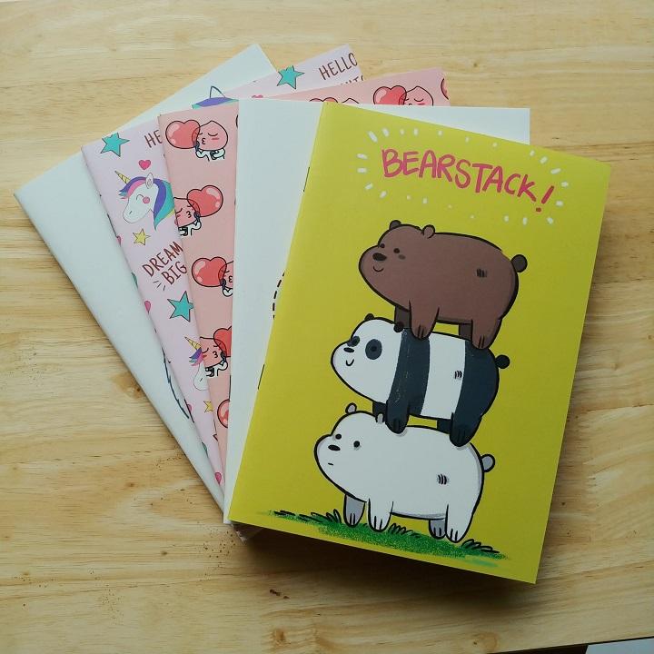 Combo 20 vở kẻ ngang khổ A5 nhiều mẫu giao ngẫu nhiên