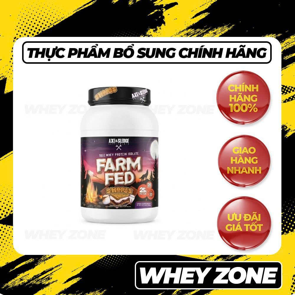 AXE & SLEDGE Farm Fed - Đỉnh Cao Whey Isolate Từ Bò Ăn Cỏ 100%