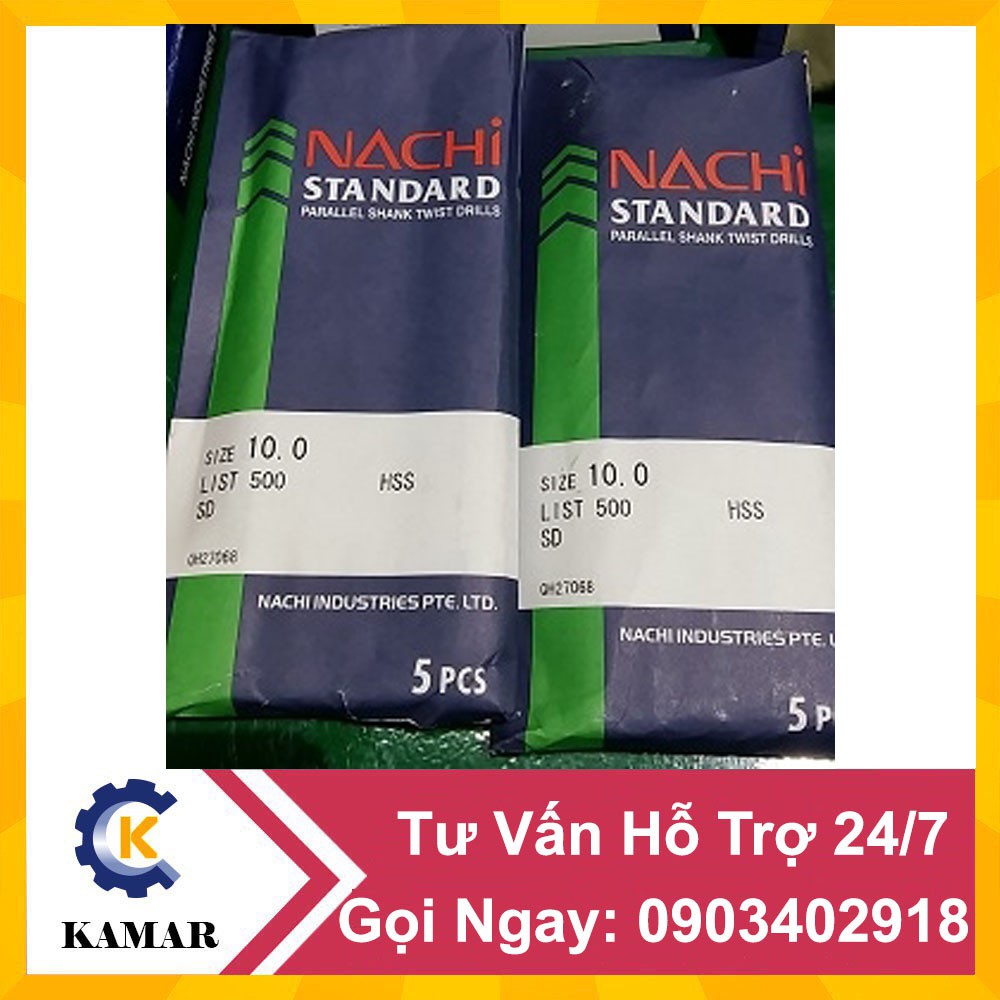 Mũi khoan nachi từ 10.0 đến 10.9mm