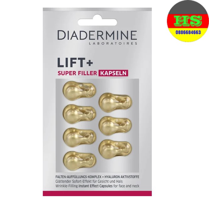 Viên nang duỡng da diadermine lift + sofort super filler