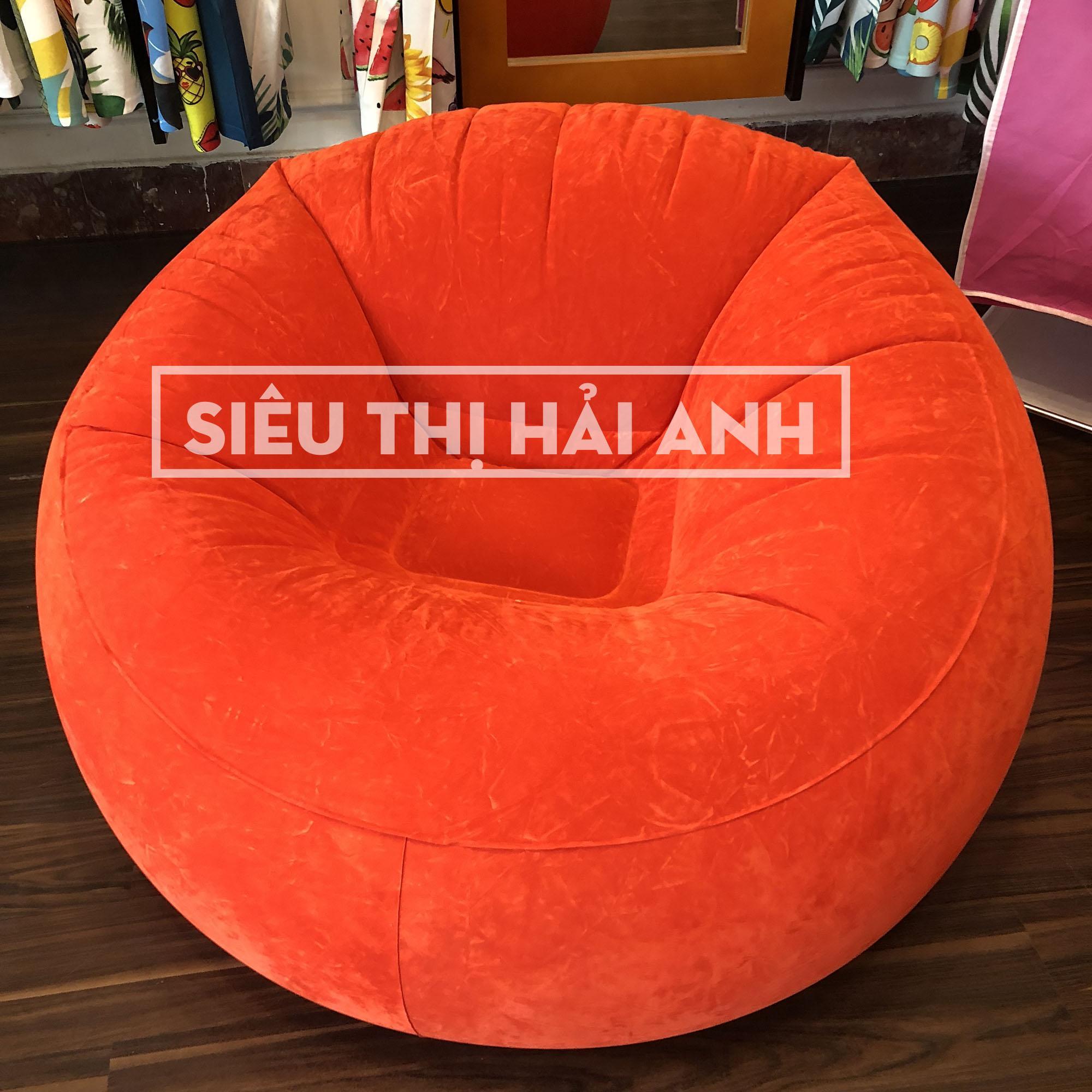 Ghế hơi lười trụ tròn cao cấp, ghế đệm hơi, ghế bơm hơi siêu êm ái - GDBINHC02