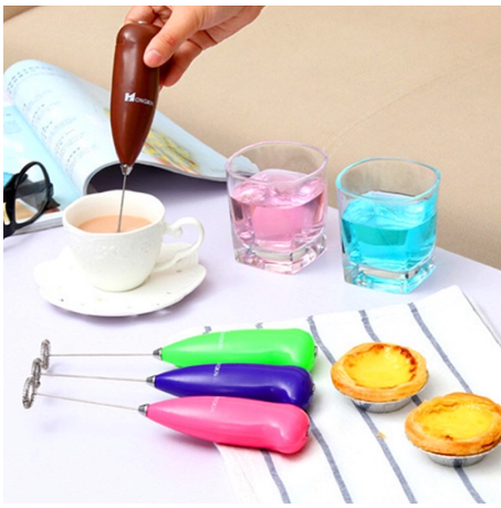 Dụng cụ đánh trứng tạo bọt cafe mini chạy pin