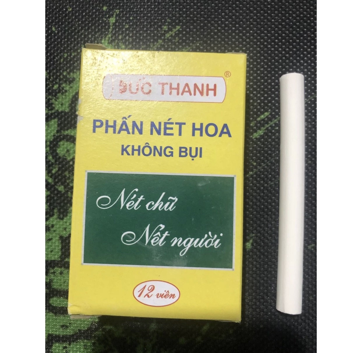 Hộp 12 viên phấn trắng nét hoa đức thanh