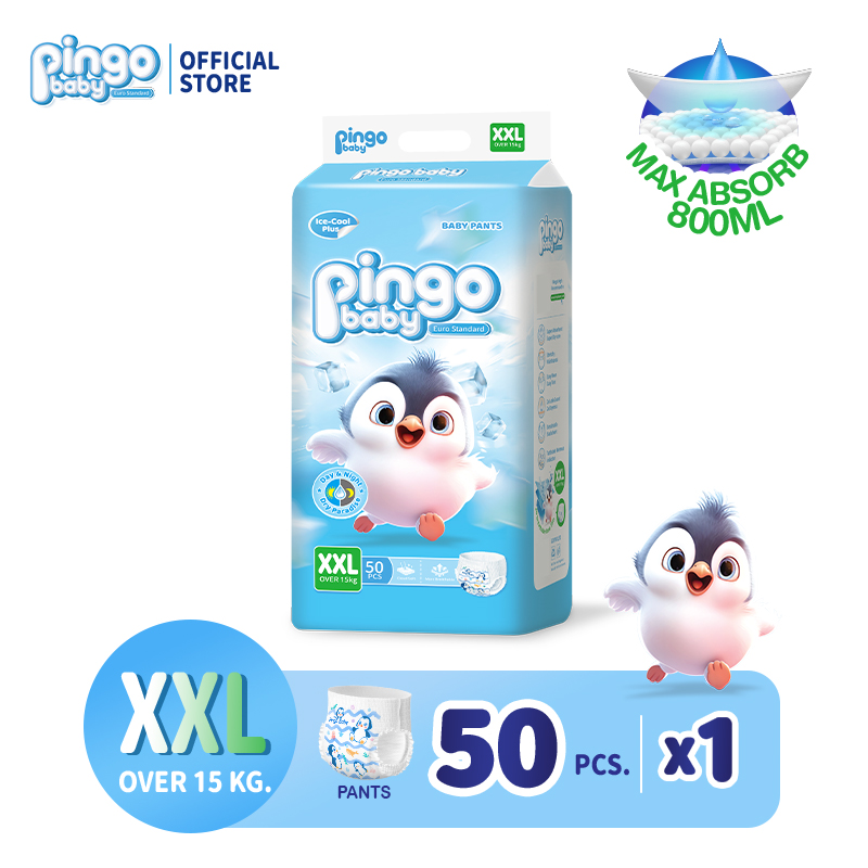 Pingo Baby 50 Pieces of Diaper Pants / Diaper Pants Imported from Europe Nb/S/M/L/Xl/2Xl/3Xl Baby Diapers - 8