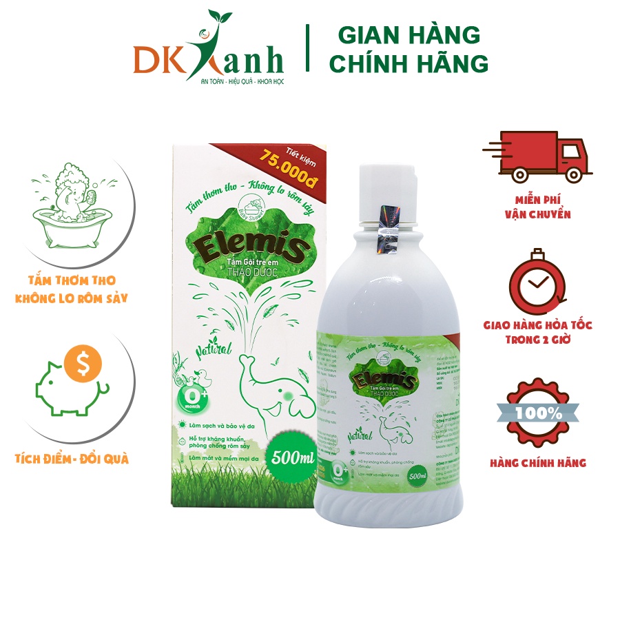 Nước Tắm Thảo Dược Elemis Chai 200ml 500ml dạng gói - DK Pharma