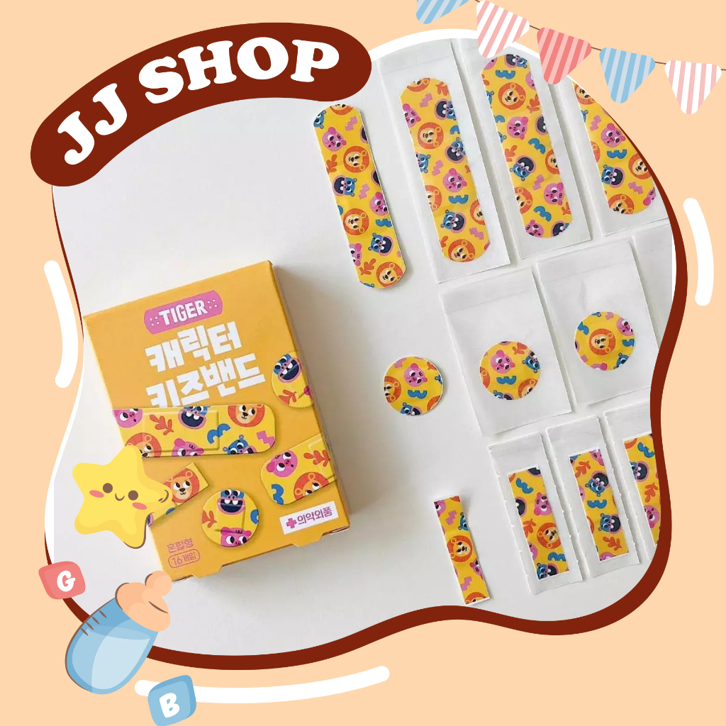 Băng Keo Cá Nhân Mix Size My Little Tiger Hàn Quốc Cho Bé