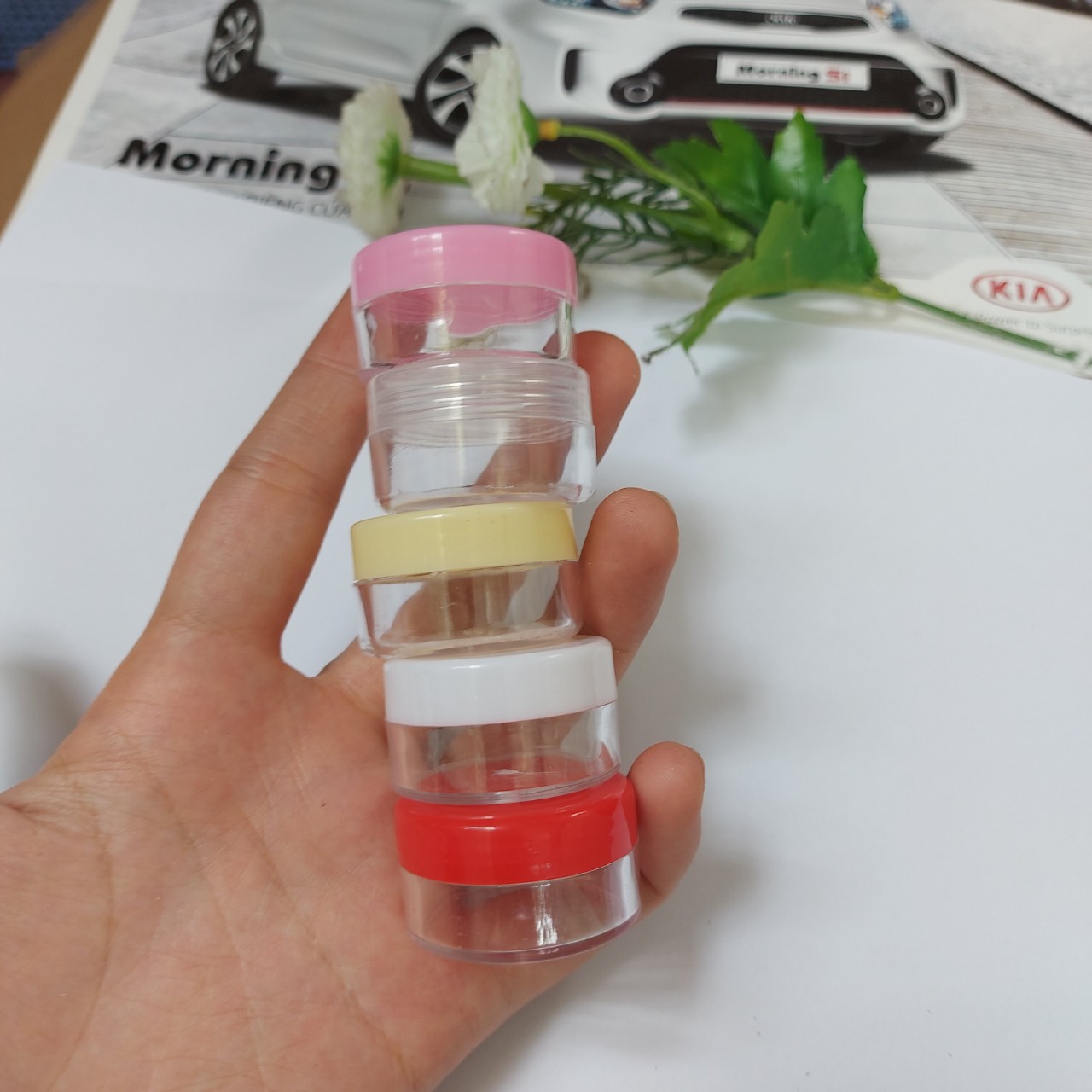 10 hũ nhựa tròn chiết mỹ phẩm 5g / 10g - Hủ đựng kem face du lịch.