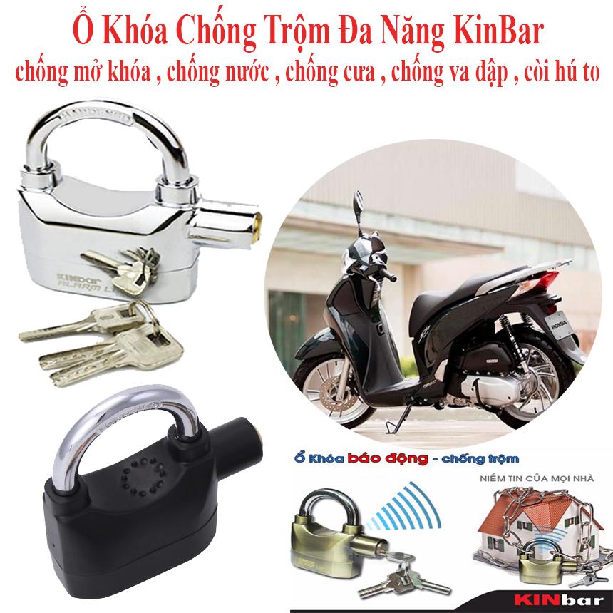 Bán ổ khóa , ổ khóa báo động chống trộm kinbar k5 , 3 chìa khóa , có còi hú , chống cưa , chống va đập , bảo hành uy tín .