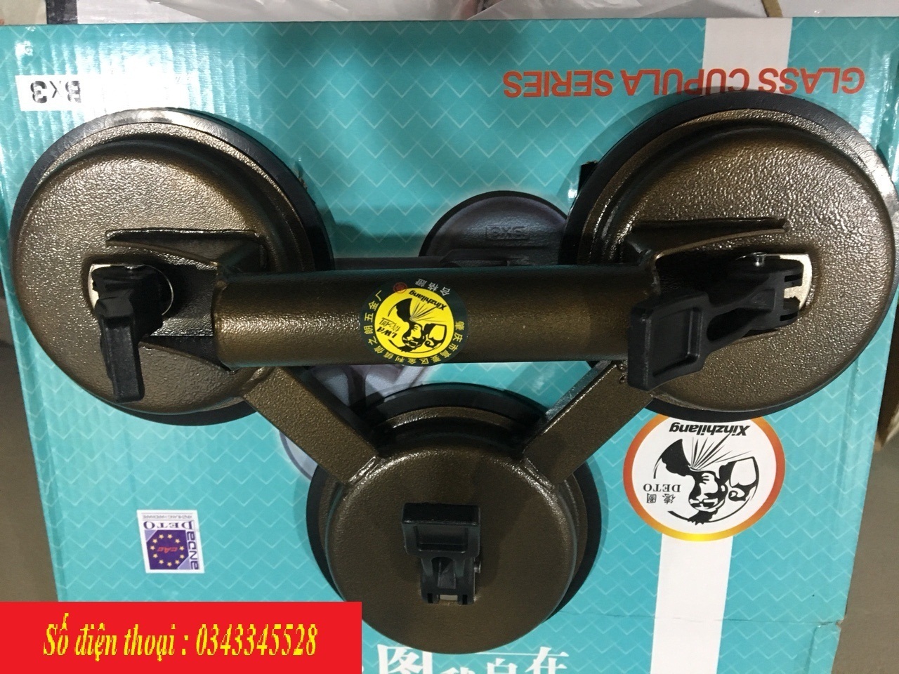 Hít gạch / hít kính 3 chấu deto cao cấp
