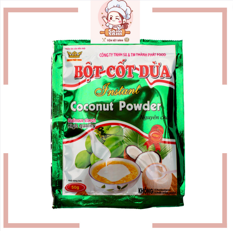 Bột cốt dừa không đường Thành Phát 50g