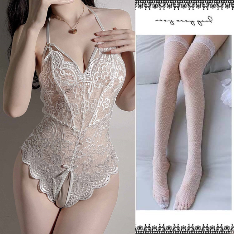 Set bikini ren đồ lót sexy kèm tất lưới
