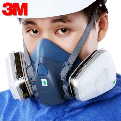 MẶT NẠ PHÒNG ĐỘC SILICON 3M7502 CHỐNG ĐỘC, PHUN SƠN KHÓI BỤI