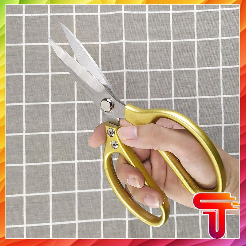 Kéo đa năng gia dụng nhà bếp,kéo inox đa năng SK5- Nhật Bản, kéo có lực mạnh để cắt đồ ăn chín, rau ,xương gà,cạo vảy cá