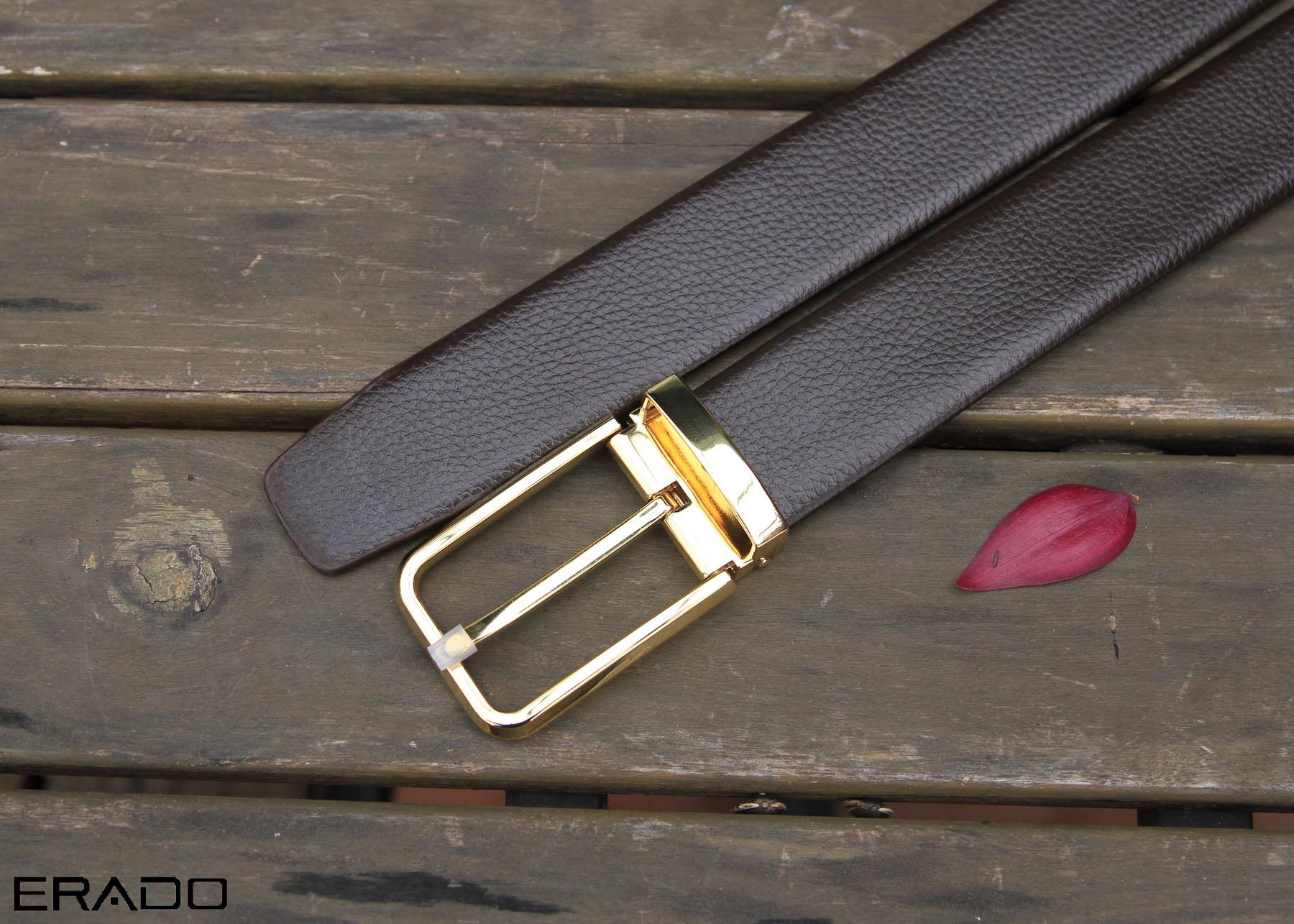 Thắt Lưng Dây Nịt Nam da PU cao cấp E4852 - Bảo hành 12 tháng. [Tặng kèm đinh đục lỗ]