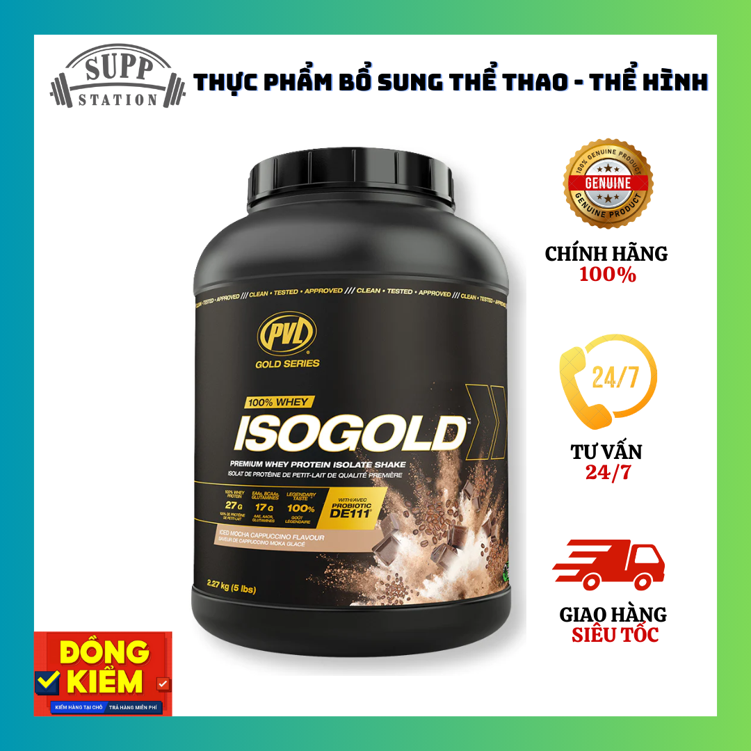 Sữa Tăng Cơ PVL ISO GOLD - 5lbs - WHEY PROTEIN ISOLATE 100%