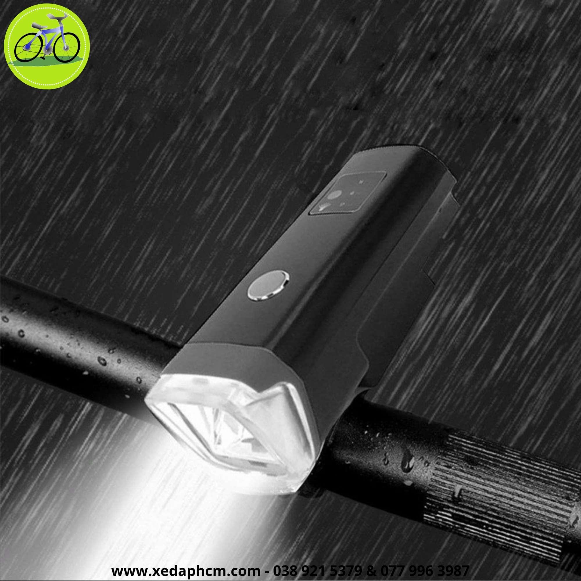 Đèn xe đạp trước Led siêu sáng có sạc USB