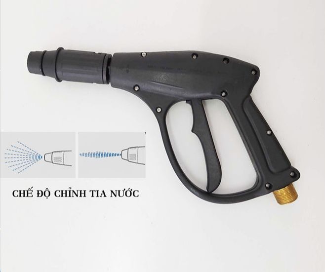 Đầu xịt rửa xe đầu, xịt nước máy rửa xe mini - Sung Rửa Xe Ren 22mm súng xịt máy rửa xe áp lực cao