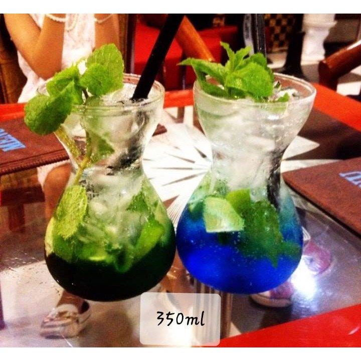 Combo 3 ly thủy tinh 350ml miệng loe