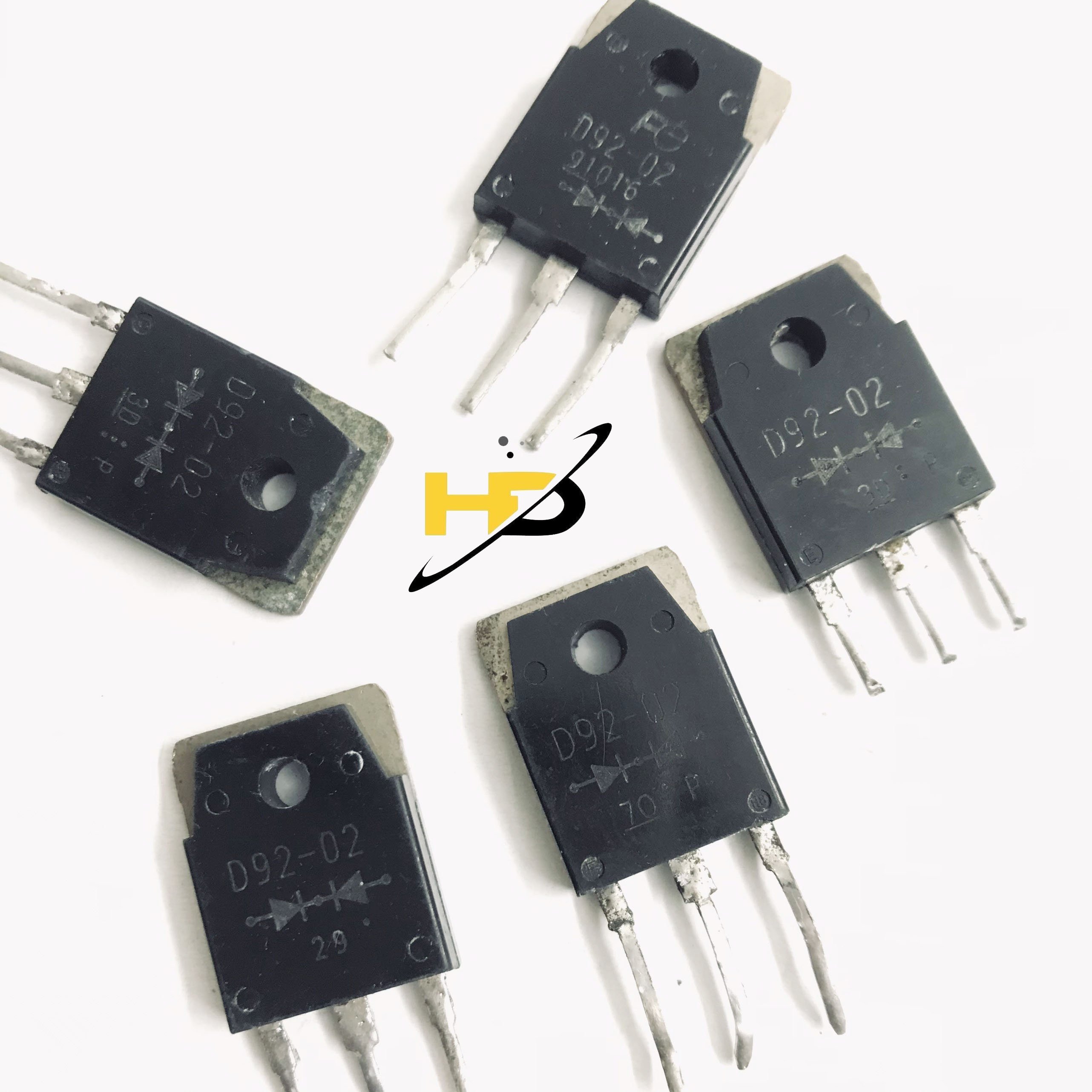 Set 2 diode xung d92-02 hàng tháo máy, đi-ốt máy hàn điện tử 20a 200v