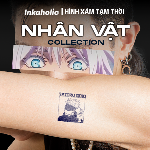 [Chủ đề Nhân Vật ] Hình xăm dán tạm thời 15 ngày Inkaholic - xăm giả đẹp & ngầu y xăm thật, chống nước