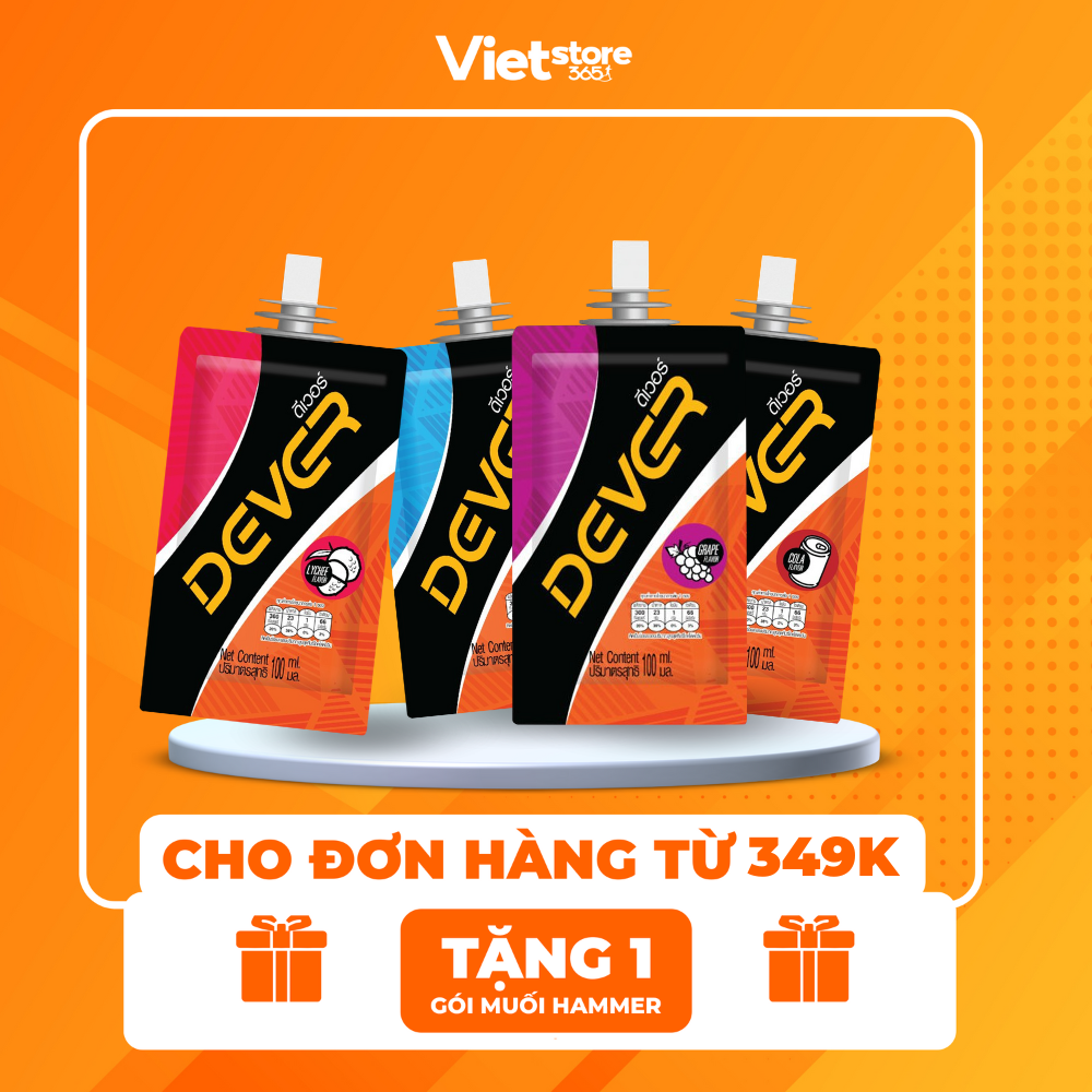 Gel Năng Lượng Dạng Thạch 100ML DEVER 300Kcal (nhiều vị)