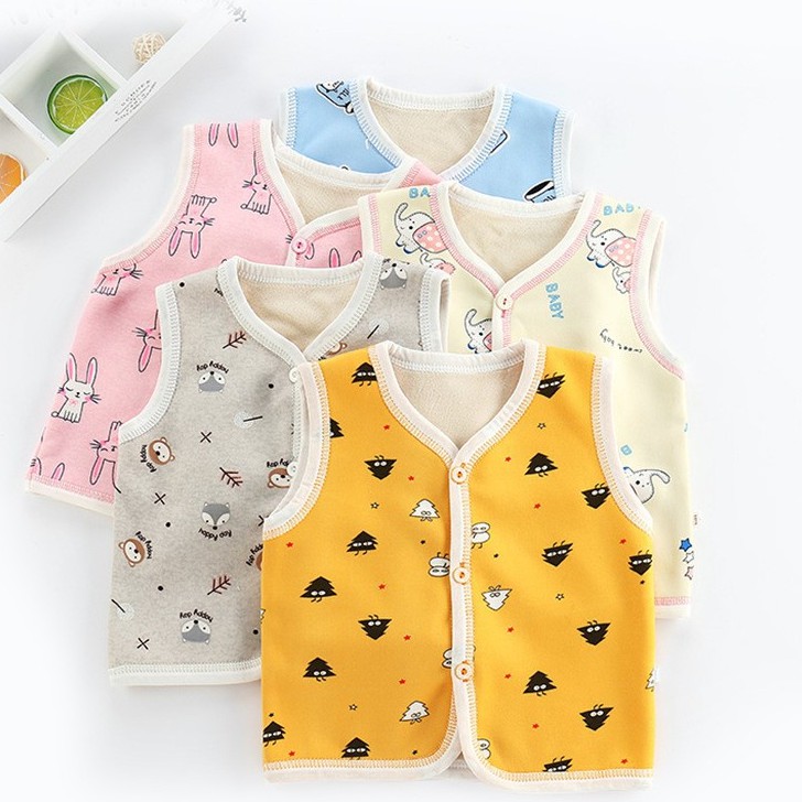 Áo gile nỉ bông cực đẹp cho bé trai và bé gái Từ 3kg đến 14kg [ Hàng Chuẩn Loại 1 ] - JKIDS