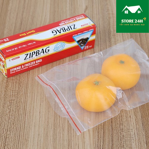 [HCM]Túi zip chỉ đỏ, loại dày đẹp, đựng thực phẩm phụ kiện gia vị, trong suốt, tái sử dụng nhiều lần dùng được trong tủ lạnh I Store 24h