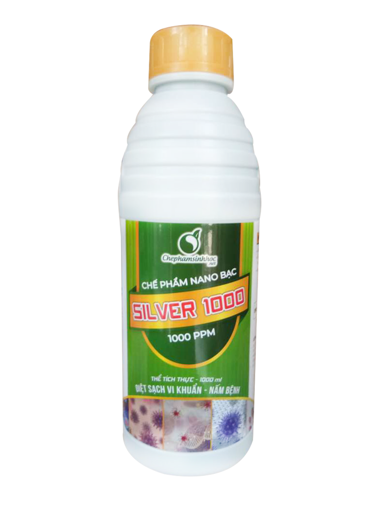 [HCM]1 Lít Nano Bạc (đặc gấp đôi = 1000 ppm) | Nano Silver khử trùng sát khuẩn vi-rút vi nấm trên bề mặt trong nước