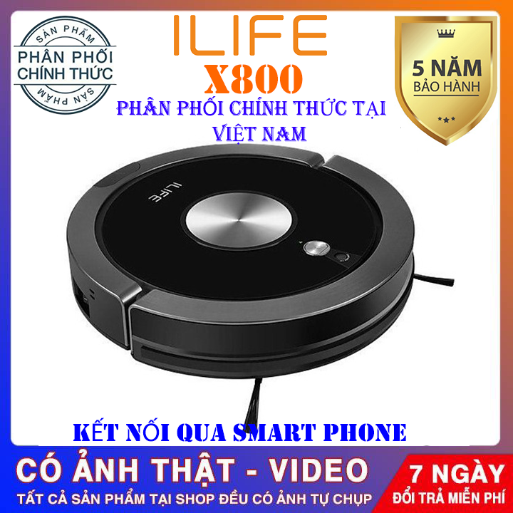[Trả góp 0%]Robot hút bụilau thông minh ILIFE X800 MỚI NHẤT 2020máy hút bụi lau nhà tự động kết nối qua điện thoại điều khiển từ xa tự động lau chàu dọn dẹp nhà cửa-BẢO HÀNH 5 NĂM