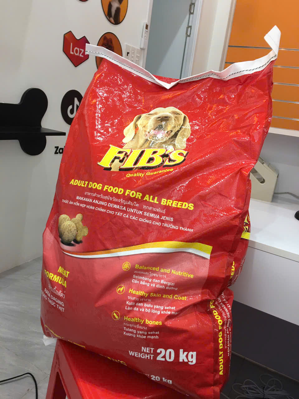 Fib's đỏ bao Xá 20kg - Thức ăn hạt cho Chó ( Hỏa Tốc)