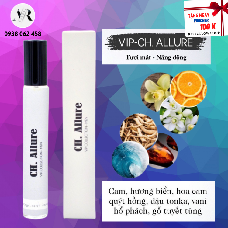 🔵 nước hoa nam ch.allure - tinh dầu nước hoa cao cấp cho nam 🔵 - alvera beauty - chính hãng