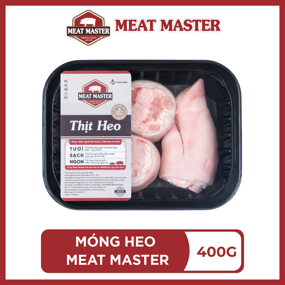 Móng heo Meat Master - Thịt heo mát ngon, mềm mọng, ngọt thịt