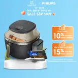Nồi chiên không dầu Philips NA543/00 có chức năng hấp dung tích 7.2L