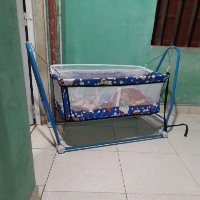 Nôi cho bé ( sản phẩm có khung +nôi+ màn chưa có máy đưa)