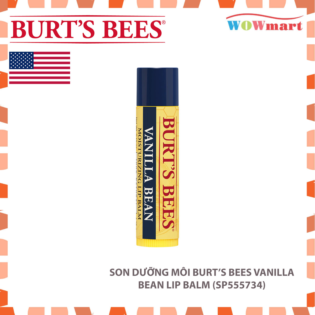 Son dưỡng môi Burt’s Bees Vanilla Bean Lip Balm