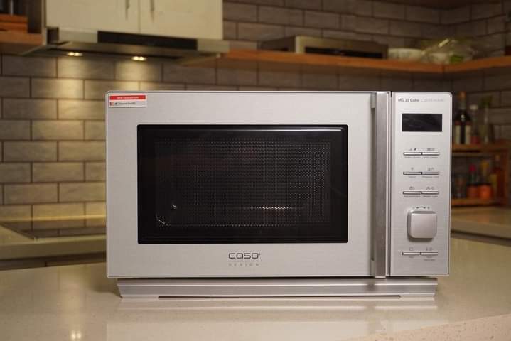 LÒ VI SÓNG ĐẾ GỐM ko cần đĩa xoay CASO MG20 Cube CERAMIC 20 lít