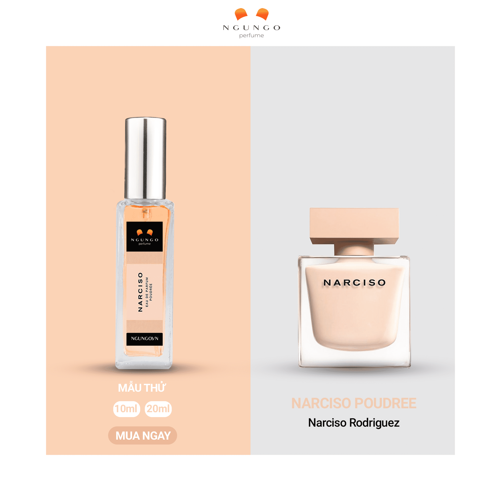 Nước hoa nữ Narciso Poudree mẫu dùng thử nhỏ gọn bỏ túi - Ngu Ngơ Perfume