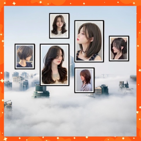 Tranh treo tường Bộ tranh trang trí quán tóc, tiệm tóc và salon, tranh dán tường, T60
