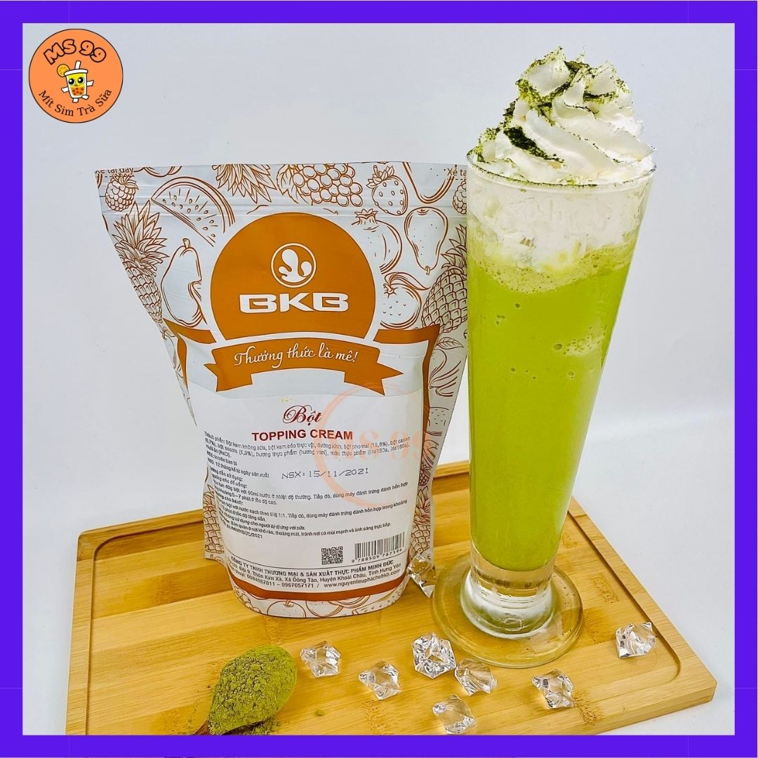 Bột Topping cream BKB túi 500g tiện lợi/nguyên liệu làm trà sữa/MS99