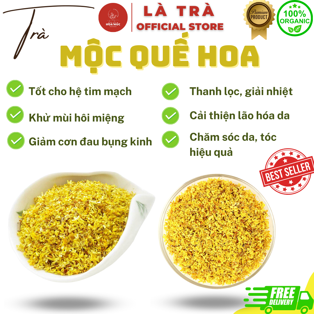 ✅ 200gr mộc quế hoa sấy khô đẹp thượng hạng freeship là trà
