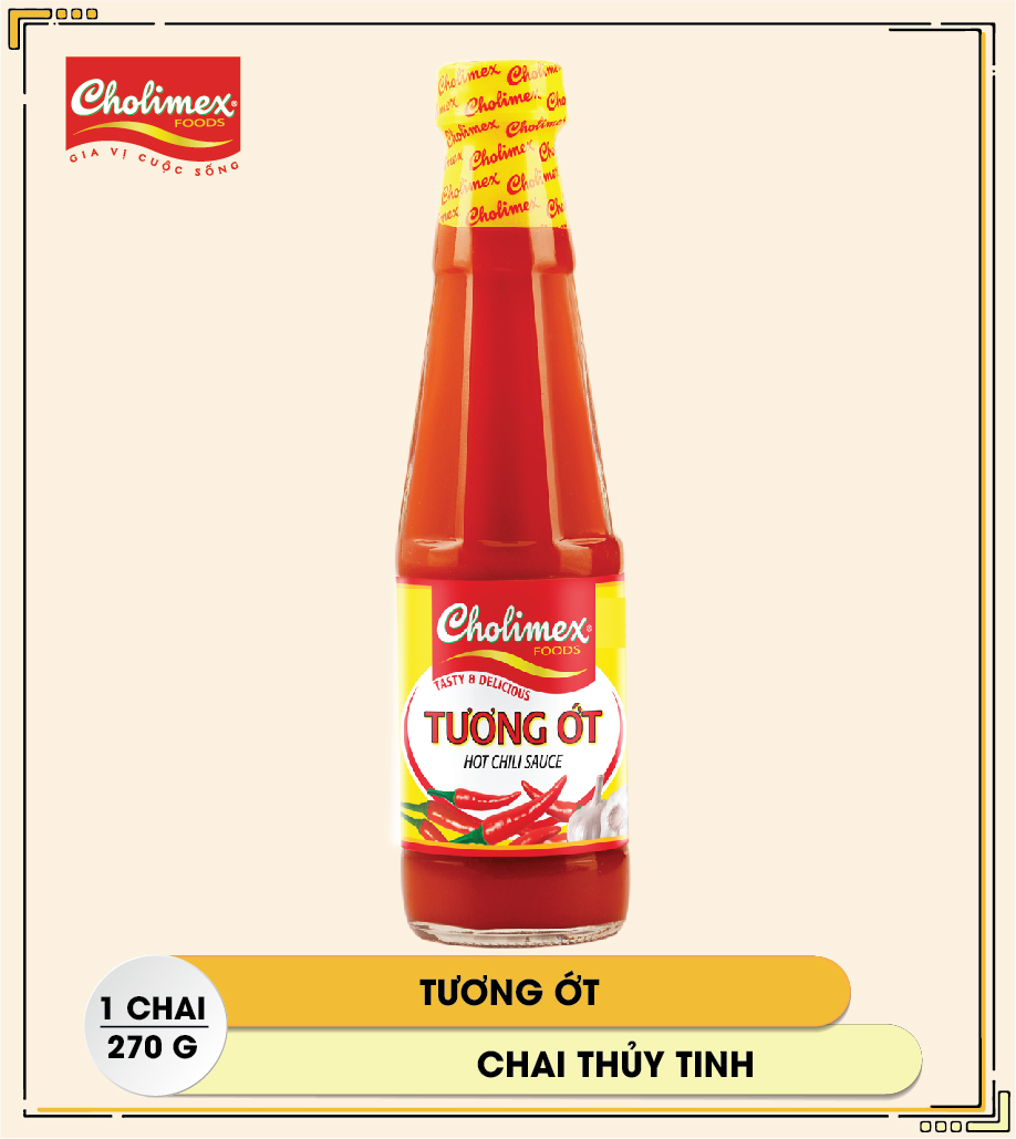 Tương ớt chai thuỷ tinh 270g