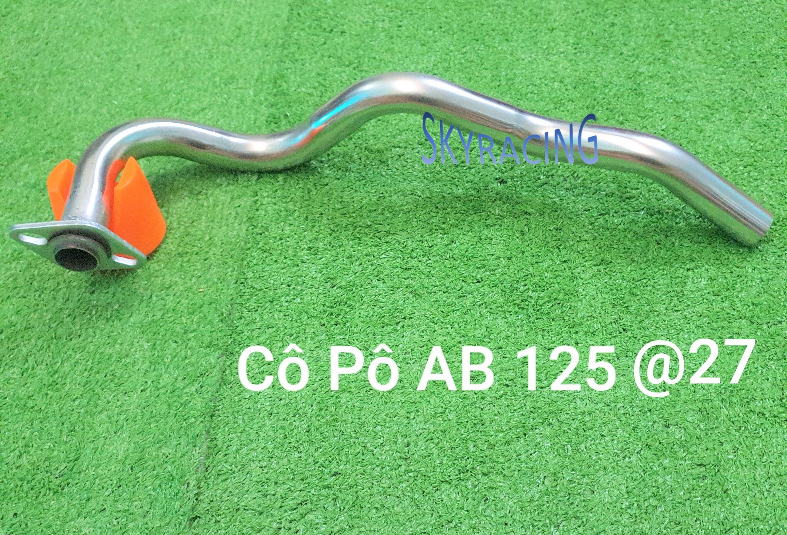 Cổ pô inox 304 gắn pô zin xe AB125