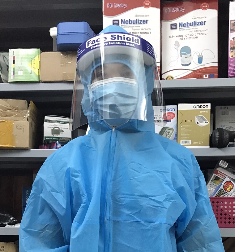 Kính che mặt chống dịch Face Shield hàng Việt Nam chất lượng cao