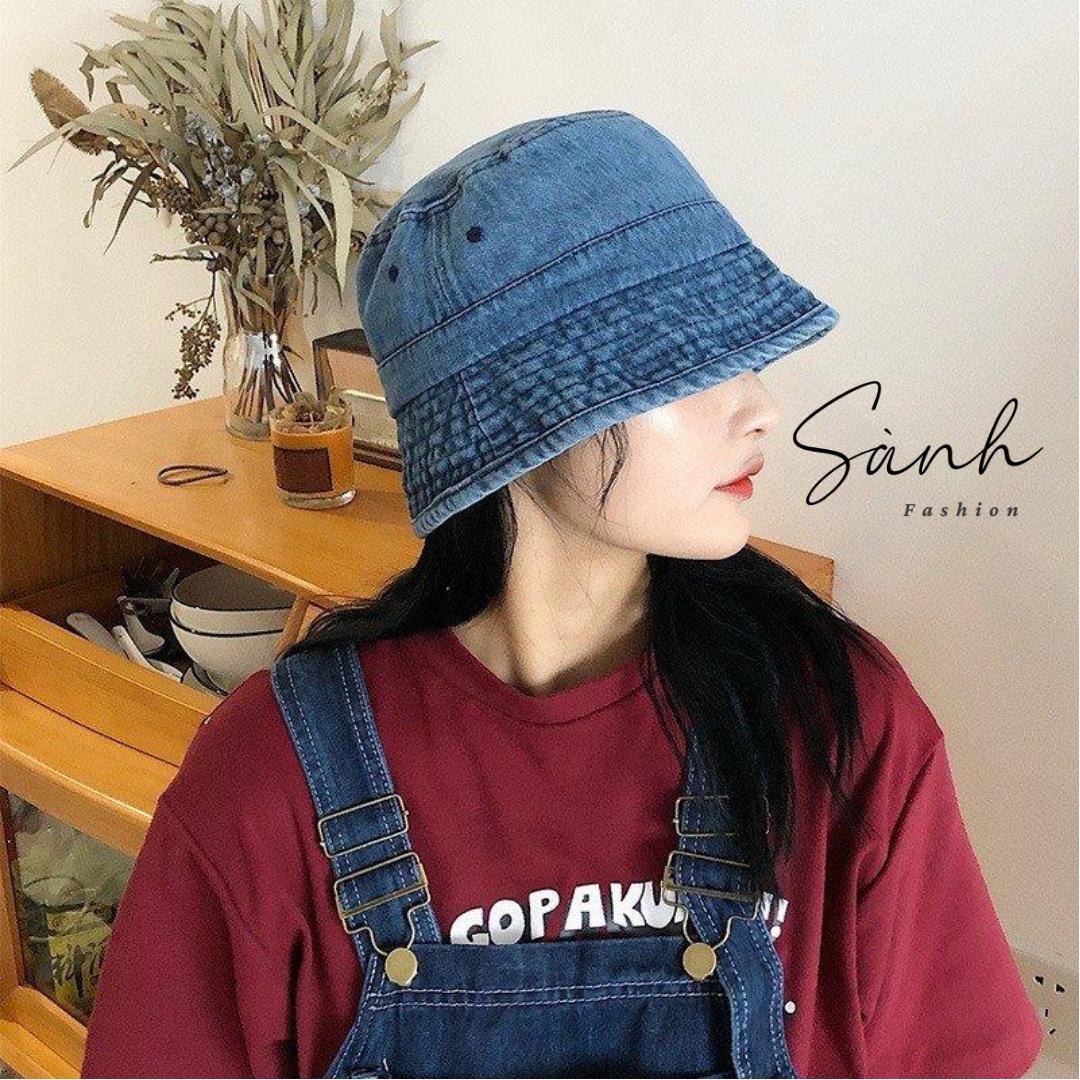 Mũ jean vành cụp form unisex_sanhfashion